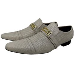 Sapato Masculino Italiano Em Couro Serpentinha Bra... - Art Sapatos ®