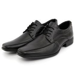 Sapato Masculino Italiano Executivo em Couro Preto... - Art Sapatos ®