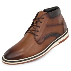 Sapatênis Masculino Polo City Marrom Whisky Ref: 1... - Art Sapatos ®