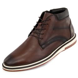 Sapatênis Masculino Polo City Marrom Tabaco Ref: 1... - Art Sapatos ®