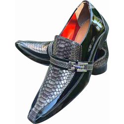 Sapato Masculino Italiano em Couro Social Executiv... - Art Sapatos ®