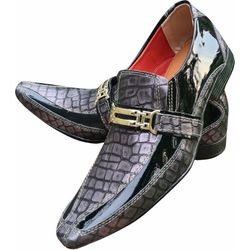 Sapato Masculino Italiano em Couro Social Executiv... - Art Sapatos ®