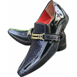 Sapato Masculino Italiano em Couro Social Executiv... - Art Sapatos ®