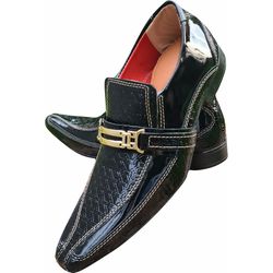 Sapato Masculino Italiano em Couro Social Executiv... - Art Sapatos ®