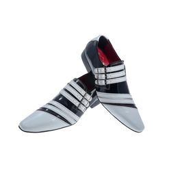 Sapato Masculino Italiano Em Couro Strips Branco R... - Art Sapatos ®