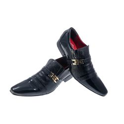 Sapato Masculino Italiano Em Couro Villa Preto Ref... - Art Sapatos ®