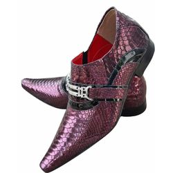 Sapato Masculino Italiano Em Couro Lynch Bico Alon... - Art Sapatos ®