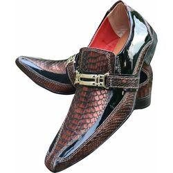 Sapato Masculino Italiano em Couro Cobre Nobel Ref... - Art Sapatos ®