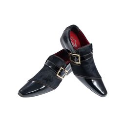 Sapato Masculino Italiano Em Couro Preto Verniz e ... - Art Sapatos ®