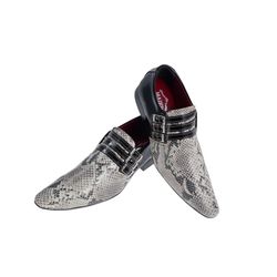 Sapato Masculino Italiano Em Couro Cobra Nativa Co... - Art Sapatos ®