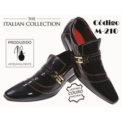 Sapato Masculino Italiano Em Couro Social Luxo - 0... - Art Sapatos ®