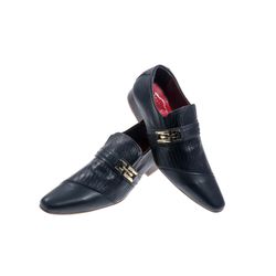 Sapato Masculino Italiano Em Couro Preto Fosco Fri... - Art Sapatos ®
