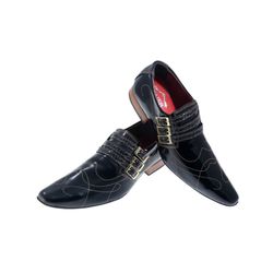 Sapato Masculino Italiano Em Couro Peto Bordado - ... - Art Sapatos ®