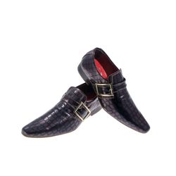 Sapato Masculino Italiano Em Couro Jacaré Vinho - ... - Art Sapatos ®