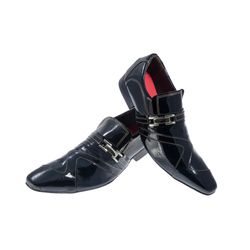 Sapato Masculino Italiano Em Couro Preto Social Ex... - Art Sapatos ®