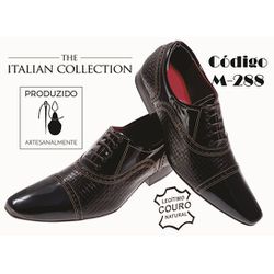 Sapato Masculino Italiano Em Couro Marrom Trice - ... - Art Sapatos ®