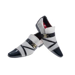 Sapato Masculino Italiano Em Couro Preto Verniz Co... - Art Sapatos ®