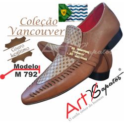 Sapato Masculino Italiano Em Couro Social Executiv... - Art Sapatos ®