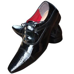 Sapato Masculino Italiano Em Couro Envernizado Oxf... - Art Sapatos ®