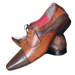 Sapato Masculino Italiano Em Couro Oxford - Marrom... - Art Sapatos ®