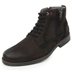 Bota Masculina Em Couro Preto Verniz Ref: 54 - 05... - Art Sapatos ®