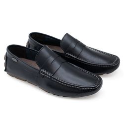 Mocassim Masculino Italiano Executivo em Couro Pre... - Art Sapatos ®