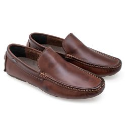 Mocassim Masculino Italiano Executivo em Couro Con... - Art Sapatos ®