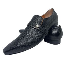 Sapato Masculino Italiano Em Couro Preto Social Qu... - Art Sapatos ®