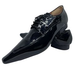 Sapato Masculino Italiano Em Couro Preto Executivo... - Art Sapatos ®