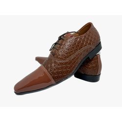 Sapato Masculino Italiano Em Couro Executivo Marro... - Art Sapatos ®