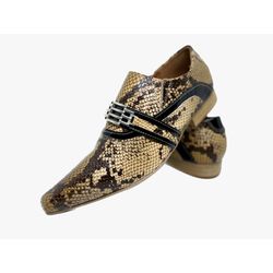 Sapato Masculino Italiano Em Couro Social Marrom S... - Art Sapatos ®