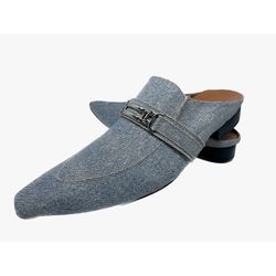 Babuche Masculino Em Jeans Social Cinza Ref: BB108... - Art Sapatos ®