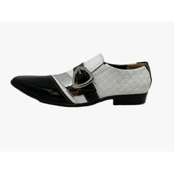 Sapato Masculino Italiano Em Couro Preto e Branco ... - Art Sapatos ®