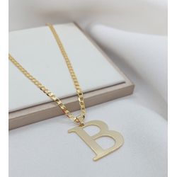 Colar Personalizado Inicial Banhado a Ouro Na Corr... - A S JOIAS E SEMIJOIAS