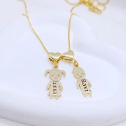 Colar Personalizado Filho (s) Banhado a Ouro Com A... - A S JOIAS E SEMIJOIAS