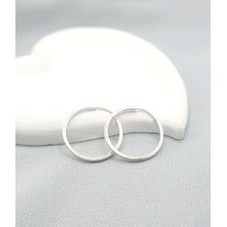 Brinco Argola Fio Quadrado 17mm Em Prata 925 - 940... - A S JOIAS E SEMIJOIAS