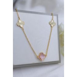 Choker Banhada a Ouro Flor Rosa - 999.10.4 - A S JOIAS E SEMIJOIAS