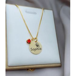 Colar Personalizado Infantil Banhado a Ouro - 963 - A S JOIAS E SEMIJOIAS