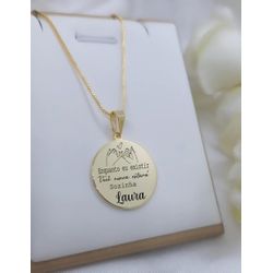 Colar Frase Personalizada Banhada a Ouro Amizade -... - A S JOIAS E SEMIJOIAS