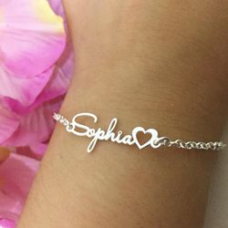 Pulseira Infantil Ou Adulto Em Prata 925 Personali... - A S JOIAS E SEMIJOIAS