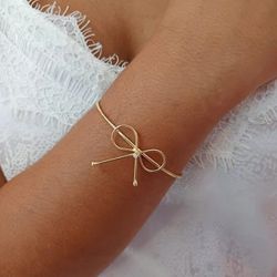 Bracelete Laço Banhado a Ouro - 997.47 - A S JOIAS E SEMIJOIAS