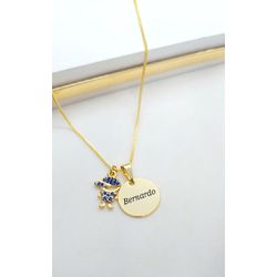 Colar Personalizado Com Pingente Menino (a) Cravej... - A S JOIAS E SEMIJOIAS