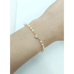 Pulseira Pérolas Banhada a Ouro - 960.33 - A S JOIAS E SEMIJOIAS