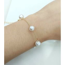 Pulseira Pérolas Banhada a Ouro - 960.32 - A S JOIAS E SEMIJOIAS