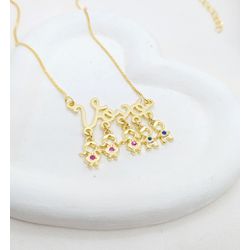 Colar Personalizado Nome Vovó Com Até 5 Pingentes ... - A S JOIAS E SEMIJOIAS