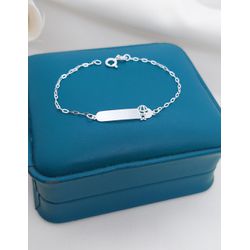 Pulseira Infantil Personalizável De Chapinha 14cm ... - A S JOIAS E SEMIJOIAS