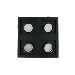 Spot Recuado Quádruplo Para Dicroica Mr16 Led Medi... - Benled