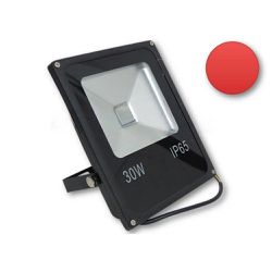 Refletor Holofote De Led 30w Vermelho a Prova D'ág... - Benled