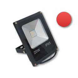 Refletor Holofote De Led 20w Vermelho a Prova D'ag... - Benled