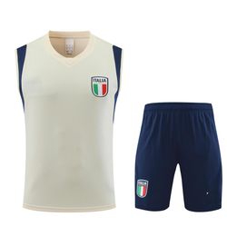 Conjunto Treino Regata + Short Itália 23/24 - BEGE... - GOAT SPORTS